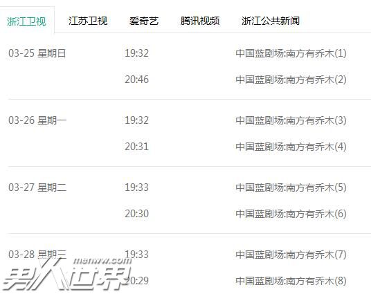 南方有乔木什么时候播