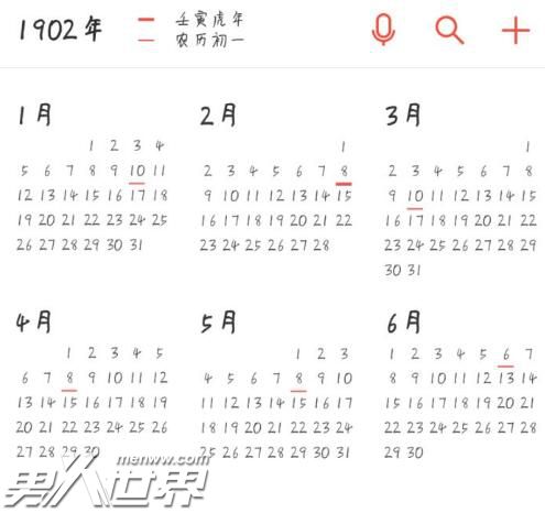 2036年下一年为什么是1902年