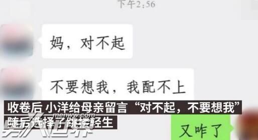 作弊被抓后坠亡大学生家属发声